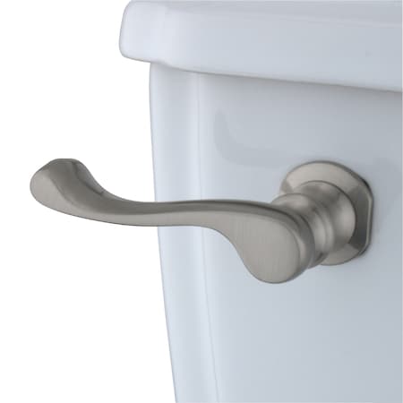 Kingston Brass French Toilet Tank Lever, Brushed Nickel KTFL8